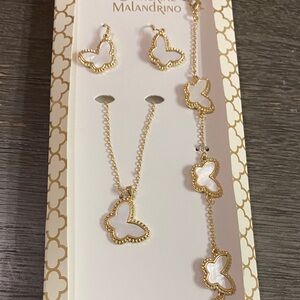Catherine Malandrino Gold Butterfly Jewelry Set